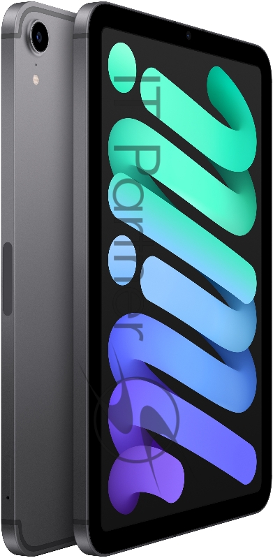 Планшет Apple iPad mini 2021 A2568 A15 Bionic 6С ROM64Gb 8.3 IPS 2266x1488 3G 4G iOS серый космос 12Mpix 12Mpix BT GPS WiFi Touch 9hr