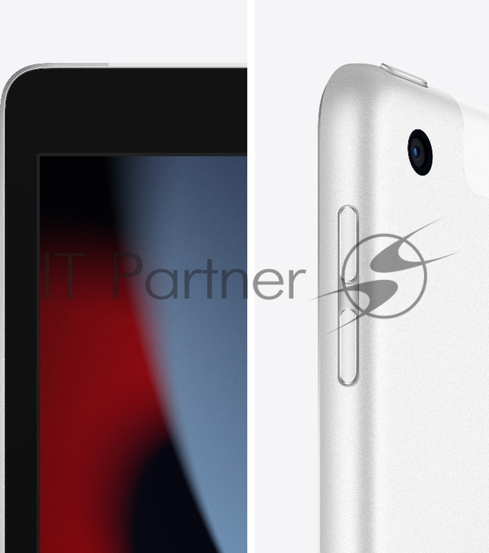 Планшет Apple iPad 2021 A2604 A13 Bionic ROM64Gb 10.2 IPS 2160x1620 3G 4G iOS серебристый 8Mpix 12Mpix BT GPS WiFi Touch 9hr