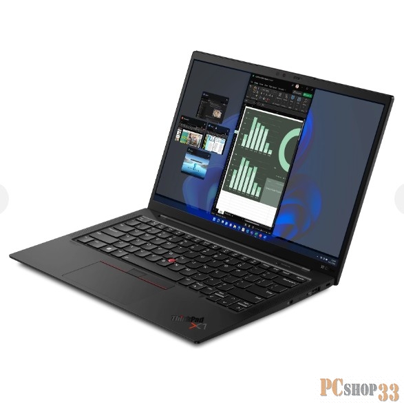 Ноутбук Lenovo ThinkPad X1 Carbon G10 Core i5 1235U 16Gb SSD512Gb Intel Iris Xe graphics 14 IPS WUXGA (1920x1200) Free DOS black WiFi BT Cam (21CCS9PX01)