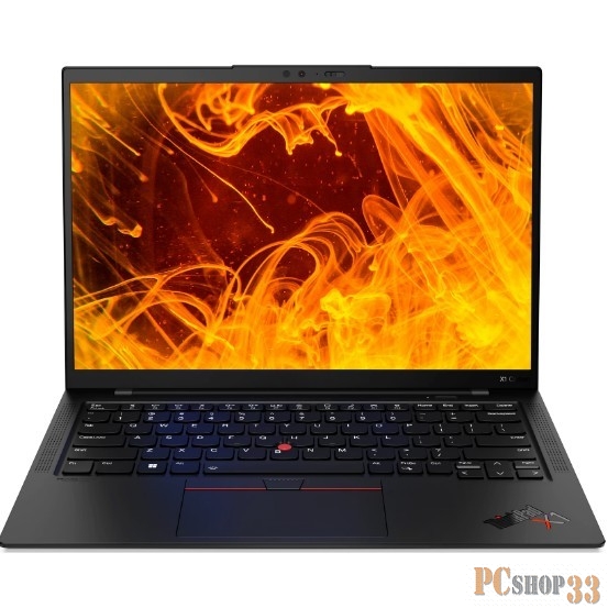 Ноутбук Lenovo ThinkPad X1 Carbon G10 Core i7 1265U 16Gb SSD512Gb Intel Iris Xe graphics 14 IPS WUXGA (1920x1200) Free DOS black WiFi BT Cam (21CCS9Q201)