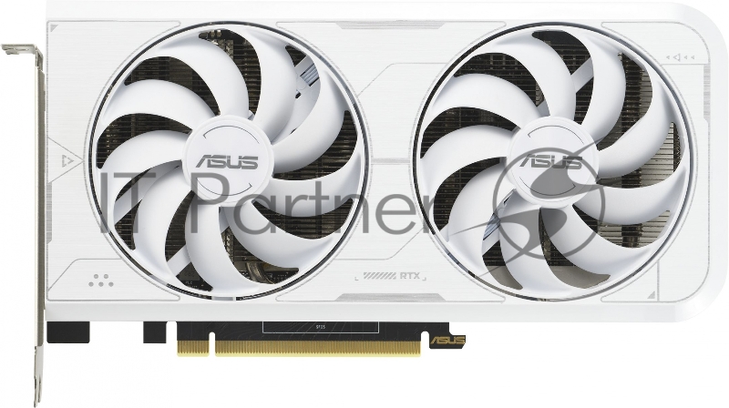 Видеокарта Asus PCI-E 4.0 DUAL-RTX3060TI-O8GD6X-WHITE NVIDIA GeForce RTX 3060Ti 8192Mb 256 GDDR6X 1710/19000 HDMIx1 DPx3 HDCP Ret