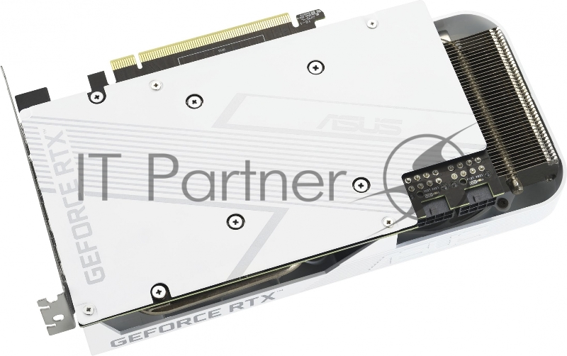 Видеокарта Asus PCI-E 4.0 DUAL-RTX3060TI-O8GD6X-WHITE NVIDIA GeForce RTX 3060Ti 8192Mb 256 GDDR6X 1710/19000 HDMIx1 DPx3 HDCP Ret