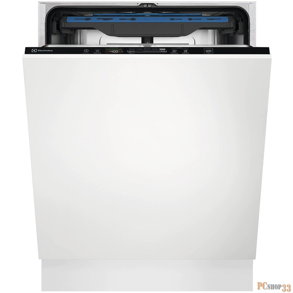 Встраиваемая посудомоечная машина ELECTROLUX Полноразмерная, 60см, без фасада, сенсорное управление Quick Select 2, трехцифровой дисплей, 14 комплектов, 8 программ + 23 комбинации (все программы, кроме Предварительное полоскание, АВТО и Самоочистка,