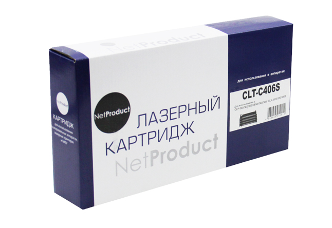 Картридж Samsung CLP-360/365/368/CLX-3300/3305/ (NetProduct) CLT-C406S, C, 1K