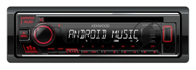 Автомагнитола CD Kenwood KDC-1040U 1DIN 4x50Вт