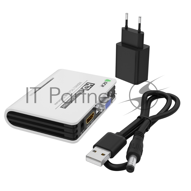 Видео конвертер GCR HDMI -> VGA + jack 3.5 mm, 1080P 60Hz, GL-v136