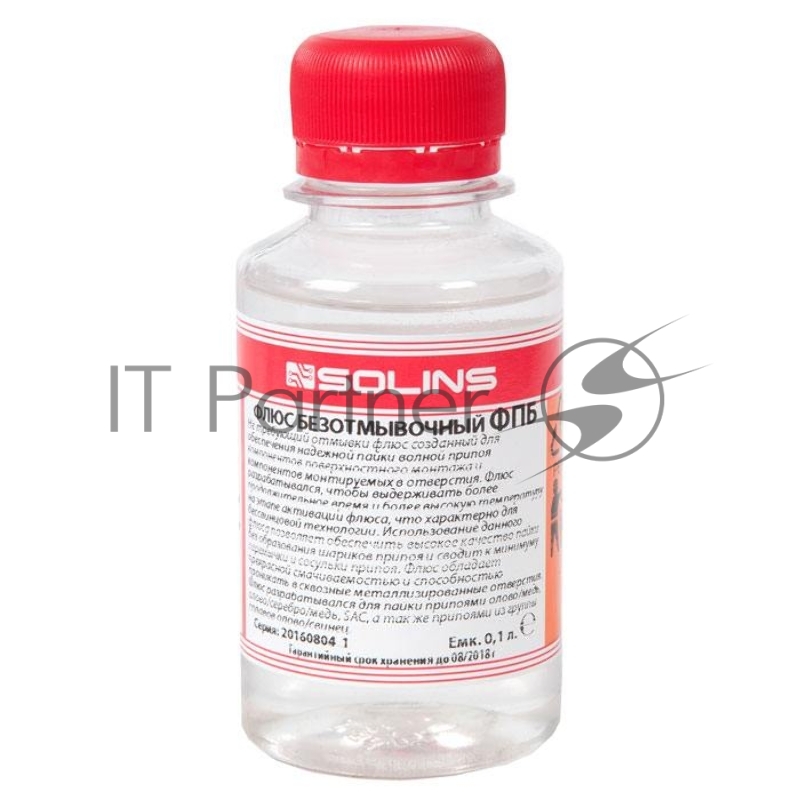 Флюс паяльный безотмывочный ФПБ, бутылка ПЭТ-100 мл