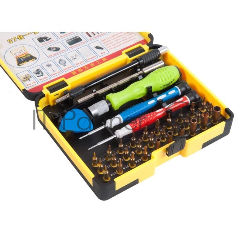 Набор инструментов Shengwei (37 в 1) для ремонта мобильных телефонов и ноутбуков iPhone, iPad, Samsung