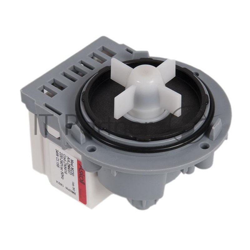 Насос для стиральной машины ASKOLL 34W/25W, 3 винта, клеммы назад под фишку