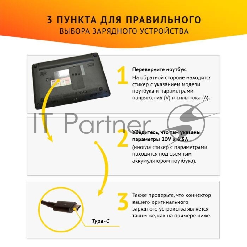 Блок питания для ноутбука Dell 20V 6.5A 130W Type-C