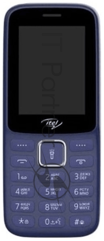 Мобильный телефон it5029 DEEP BLUE, 2.4 320x240, 8MB RAM, 8MB, up to 32GB flash, 8W, 2 Sim, 2G, BT 2.1, FM, Micro-USB, 1200mAh, 56g, 131.5 ммx55.5 ммx12,8 мм