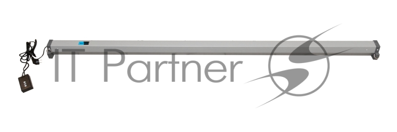 Экран 250x250см Motoscreen 1:1 настенно-потолочный рулонный (моторизованный) 139 фибергласс, серый корпус