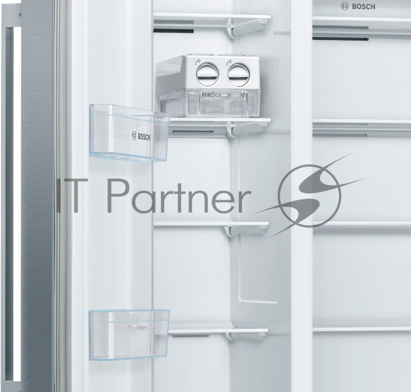 Отдельностоящий холодильник Side-by-Side с морозильной камерой Bosch KAN93VL30M Series 4, 1787x908x707, 380/236 л, NoFrost MultiAirFlow генератор льда