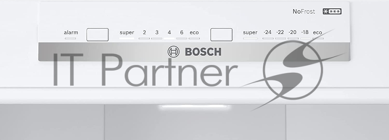 Отдельностоящий холодильник с морозильной камерой снизу Bosch KGN55VL20M Series 4, 1860x700x800, 388/142 л, 40 дБ, NoFrost, SuperCooling/SuperFreezing