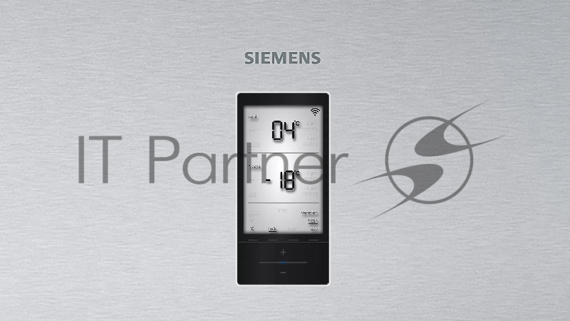 Отдельностоящий холодильник с морозильной камерой снизу SIEMENS KG86NAI30M iQ300, 1860x860x810, 496/186л, 42 дБ, FreshSense, Touch Control, AntiFinger