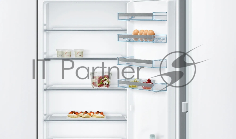 Встраиваемый холодильник с морозильной камерой снизу Bosch KIV87VS30M Series 4, 1775 x 560 x 550, 210/64 л, 36 дБ, LowFrost, VarioZone