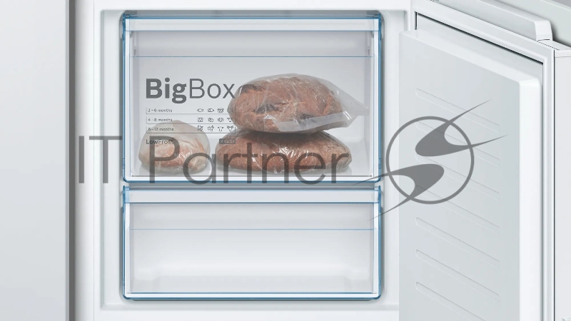 Встраиваемый холодильник с морозильной камерой снизу Bosch KIV87VS30M Series 4, 1775 x 560 x 550, 210/64 л, 36 дБ, LowFrost, VarioZone