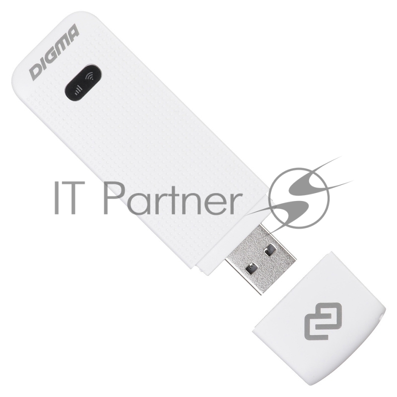 Модем 3G/4G Digma Dongle DW1961 USB Wi-Fi Firewall +Router внешний белый