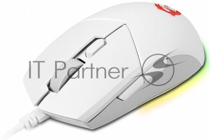 Мышь MSI Clutch GM11 белый оптическая (5000dpi) USB (5but)