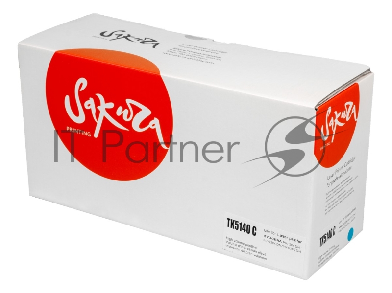 Картридж Sakura TK5140C для Kyocera Mita, синий, 5000 к.