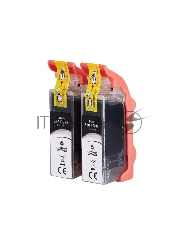 Набор струйных картриджей Sakura 2932B012 (520 PG Black / 520 PG Black) для Canon, черный, 16*2 мл., 340 к.