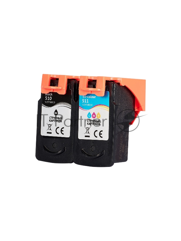 Набор струйных картриджей Sakura 2970B010 (510 Black / 511 Color) для Canon, мультипак, 15/12 мл., 350/240 к.