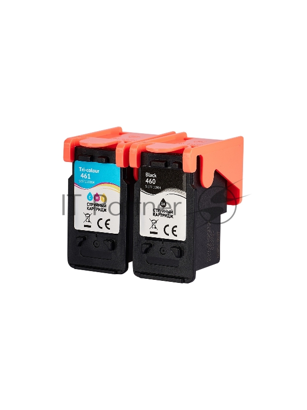 Набор струйных картриджей Sakura 3711C004 (460 Black/ 461 Color) для Canon, мультипак, 15/15 мл., 400 к.