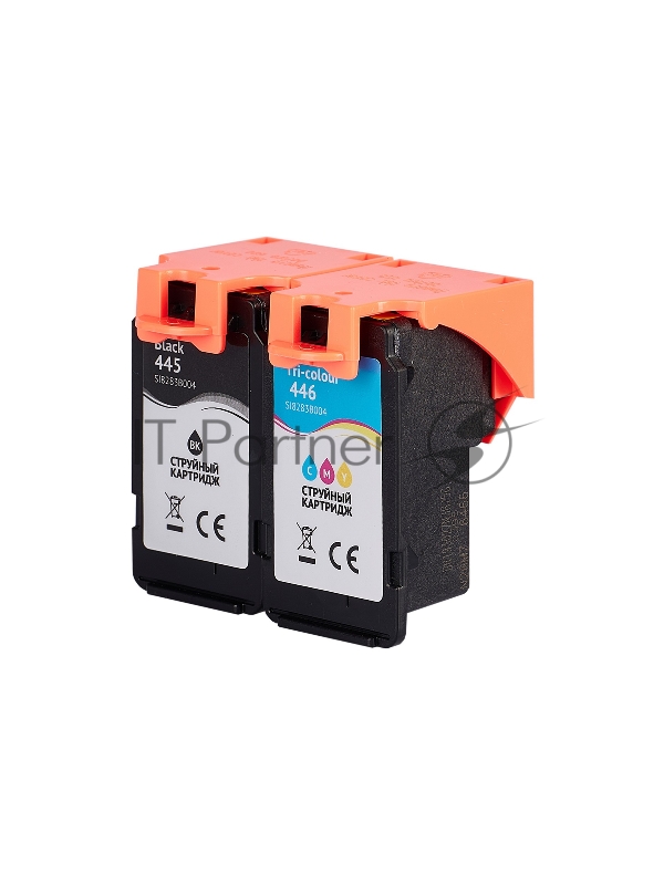 Набор струйных картриджей Sakura 8283B004 (445 Black/ 446 Color) для Canon, мультипак, 8/9 мл., 180 к.