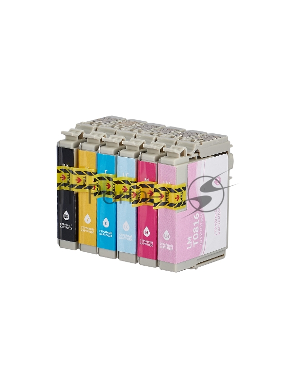 Набор струйных картриджей Sakura C13T11174A10 (T0817- T0811/ T0812/ T0813/ T0814/ T0815/ T0816) для Epson, мультипак, 13,8 мл., 400 к.