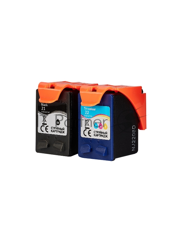 Набор струйных картриджей Sakura SD367AE (№21 Black/ 22 Tri-colour) для HP, мультипак, 11 мл., 600 к.