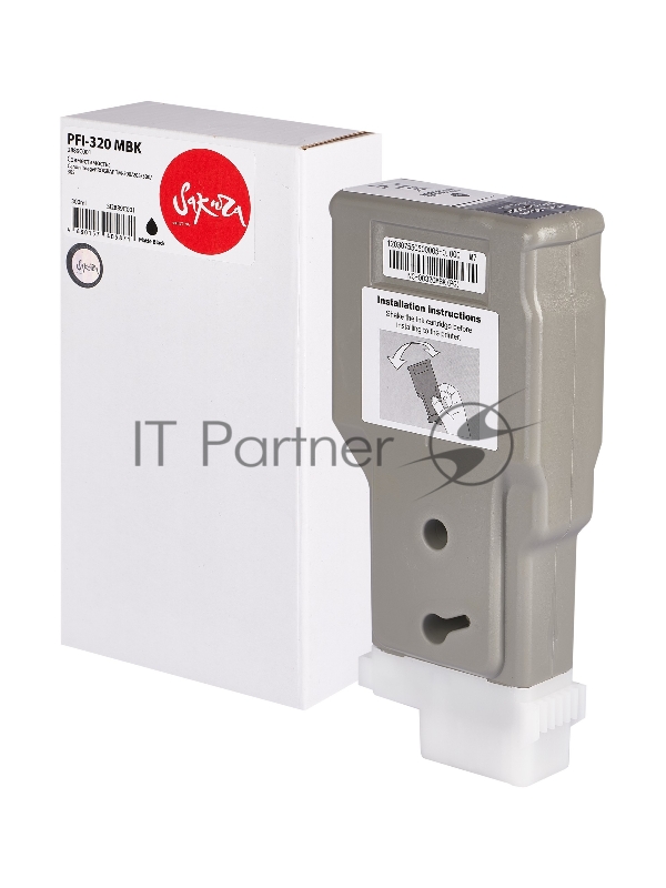 Струйный картридж Sakura 2889C001 ( PFI-320 MBK) для Canon, черный матовый, 300 мл.
