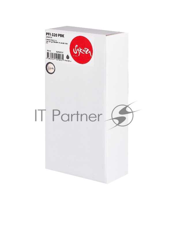 Струйный картридж Sakura 2890C001 ( PFI-320 BK) для Canon, черный, 300 мл.