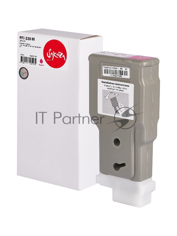 Струйный картридж Sakura 2892C001 ( PFI-320 M) для Canon, пурпурный, 300 мл.