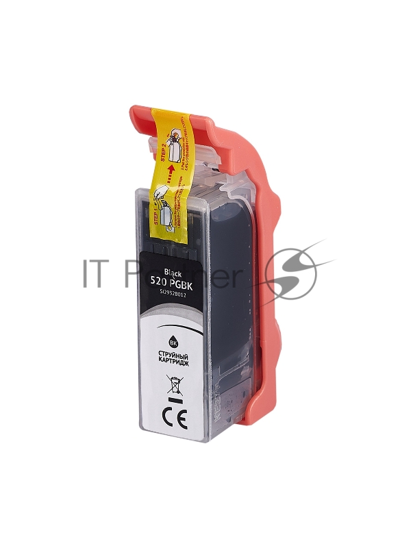 Струйный картридж Sakura 2932B004 (520 PG Black) для Canon, черный, 16 мл., 340 к.