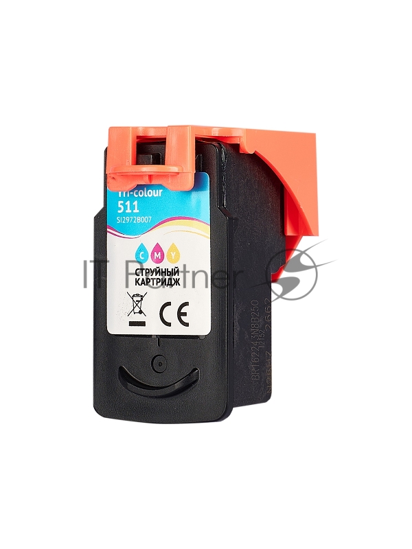 Струйный картридж Sakura 2972B007 (511 Color) для Canon, триколор, 15 мл., 250 к.