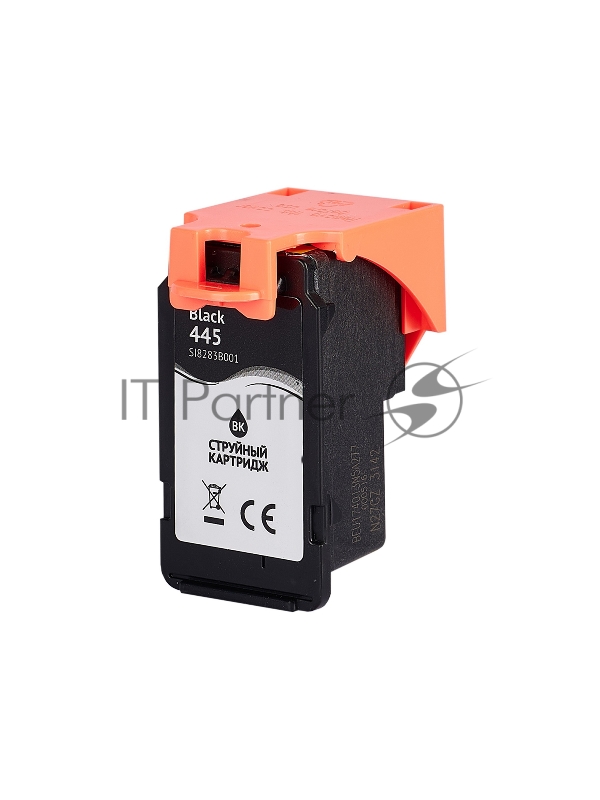 Струйный картридж Sakura 8283B001 (445 Black) для Canon, черный, 8 мл., 180 к.