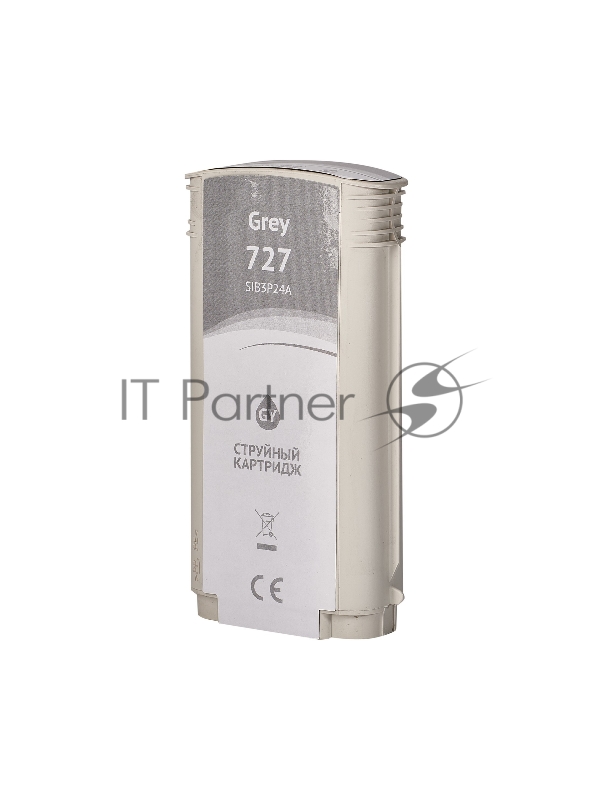 Струйный картридж Sakura B3P24A (№727 Grey) для HP, серый, 130 мл.