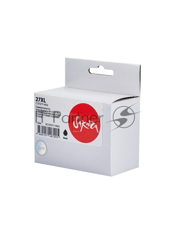 Струйный картридж Sakura C13T27114022 (27XL Black) для Epson, черный, 30 мл., 1100 к.