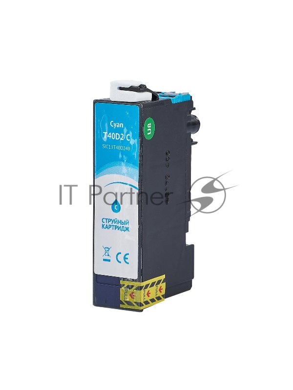 Струйный картридж Sakura C13T40D240 (T40D2 C) для Epson, голубой, 56 мл.