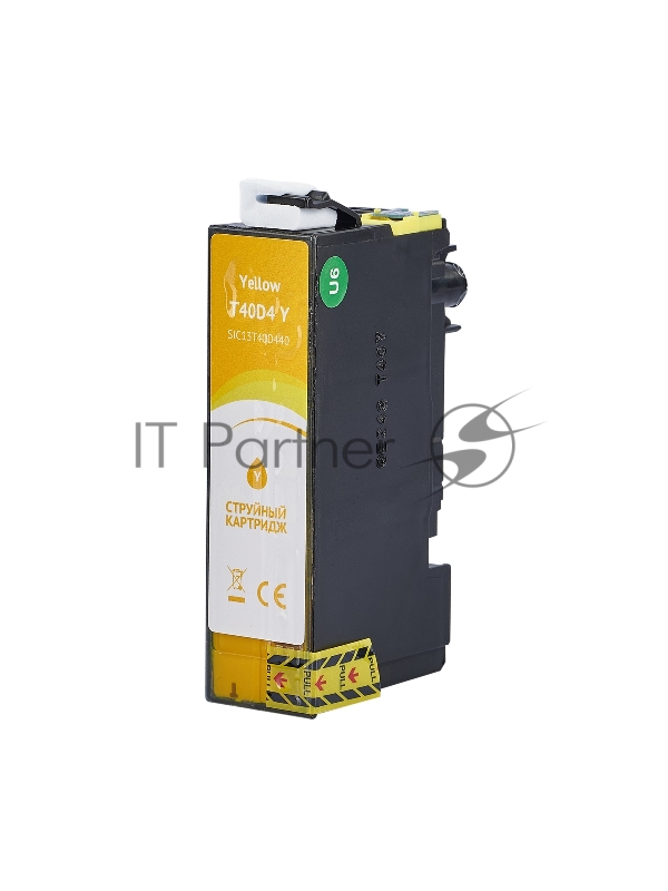 Струйный картридж Sakura C13T40D440 (T40D4 Y) для Epson, желтый, 56 мл.