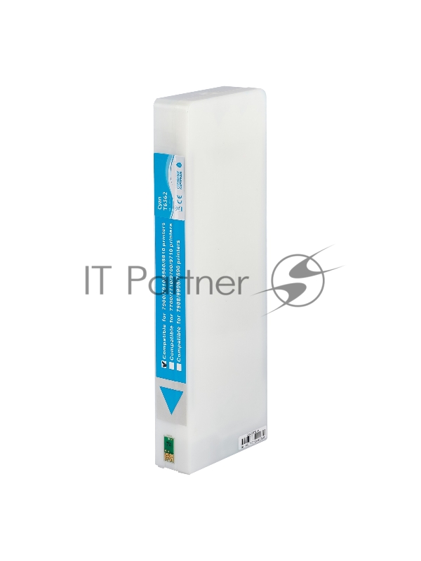 Струйный картридж Sakura C13T636200 (T6362 Cyan) для Epson, голубой, 700 мл.