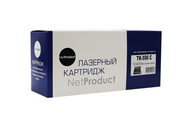 Расходные материалы NetProduct TK-590C Картридж для Kyocera FS-C5250DN/C2626MFP , C, 5K