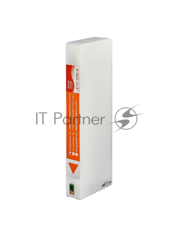 Струйный картридж Sakura C13T636A00 (T636A Orange) для Epson, оранжевый, 700 мл.