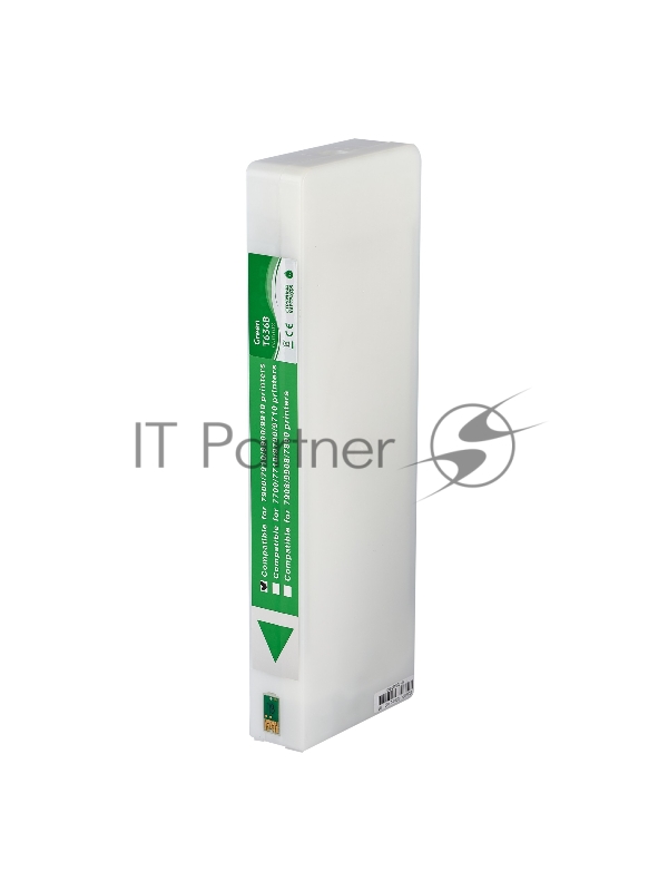 Струйный картридж Sakura C13T636B00 (T636B Green) для Epson, зелёный, 700 мл.