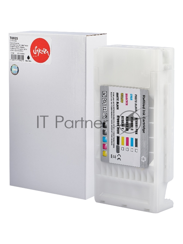 Струйный картридж Sakura C13T693500 (T6935 Matte Black) для Epson, черный матовый, 350 мл.