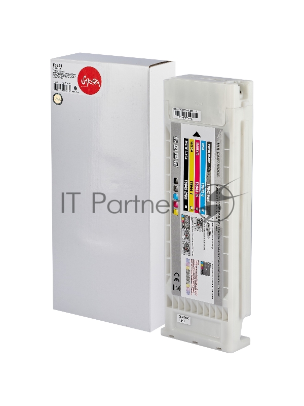 Струйный картридж Sakura C13T694100 (T6941 Photo Black) для Epson, фото-черный, 675 мл.