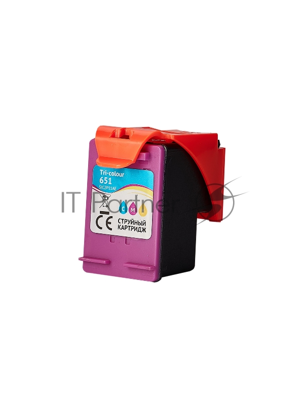 Струйный картридж Sakura C2P11AE (№651 Tri-colour) для HP, триколор, 18 мл.