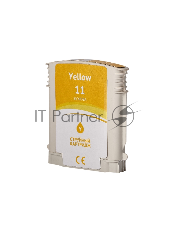 Струйный картридж Sakura C4838A (№11 Yellow) для HP, желтый, 29 мл., 2550 к.