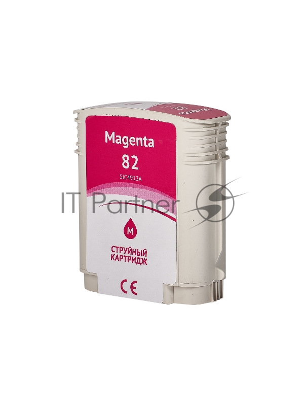 Струйный картридж Sakura C4912A (№82 Magenta) для HP, пурпурный, 72 мл.