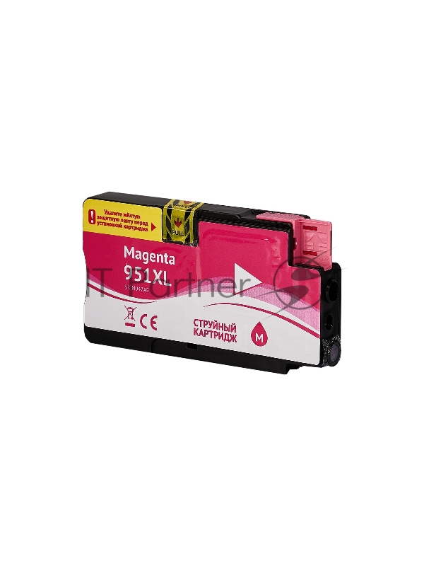 Струйный картридж Sakura CN047AE (№951XL Magenta) для HP, пурпурный, 26 мл., 1500 к.